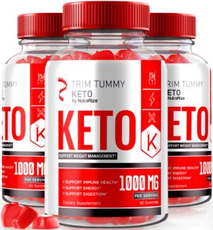 Paquete de 3 Gomitas Trim Tummy Keto para pérdida de peso