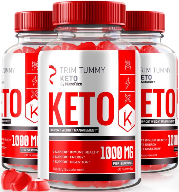Paquete de 3 Gomitas Trim Tummy Keto para pérdida de peso