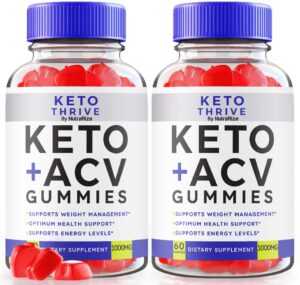 Paquete 2 Keto Thrive Gomitas ACV 1000mg 120 unidades