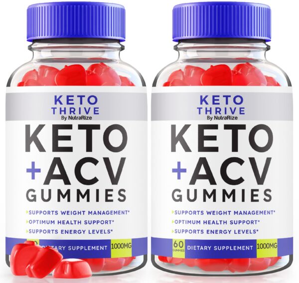 Paquete 2 Keto Thrive Gomitas ACV 1000mg 120 unidades