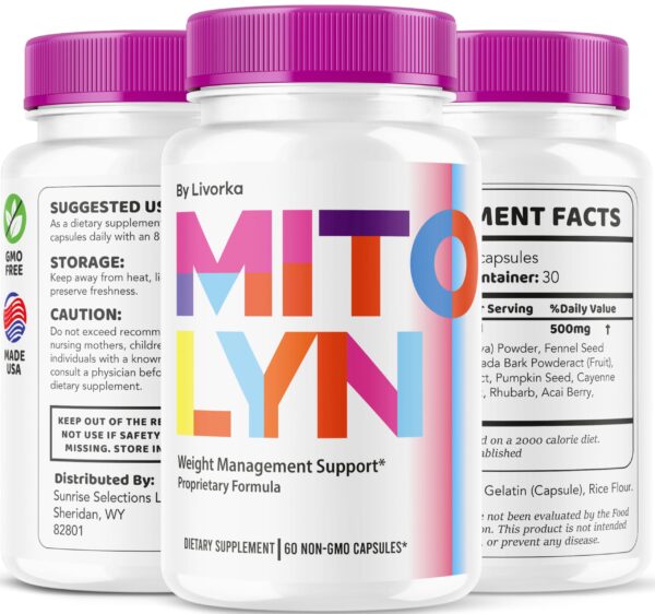 Mitolyn suplemento cápsulas salud bienestar paquete doble