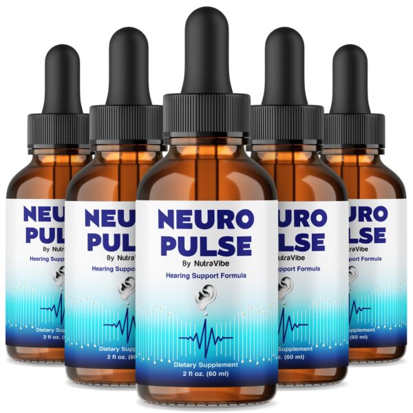 Paquete NutraVibe Neuro Pulse gotas auditivas 2 fl oz x5
