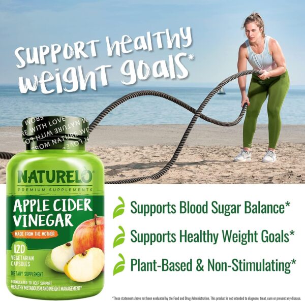 Cápsulas sin sabor fuerte de ACV NATURELO para fácil consumo diario