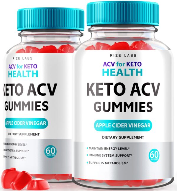 Gomitas rize labs ACV para salud keto pérdida de peso 120 unidades