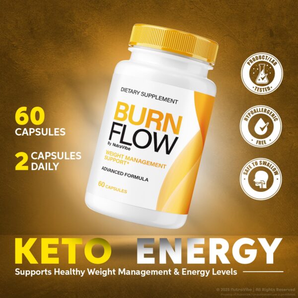 Tabletas BurnFlow para apoyo de metas corporales