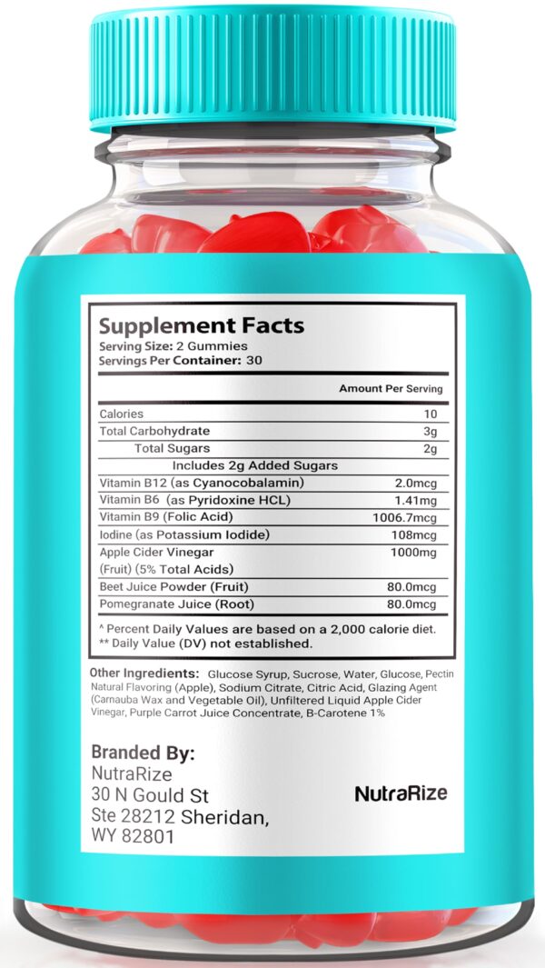 Gomitas Leaf Keto ACV supplement NutraRize close up