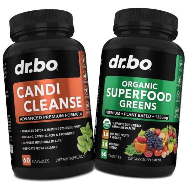 Suplemento orgánico Candi Cleanse en envase frontal