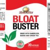 tabletas rise-n-shine bloat buster con ingredientes naturales para agua