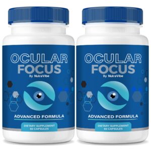 Frontal del paquete de cápsulas Ocular Focus para soporte ocular diario