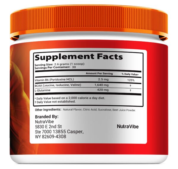 Suplemento NutraVibe Meltamin 30 servicios bienestar activo