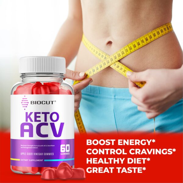 Detalle del frasco de gomitas Keto Biocut para dieta keto