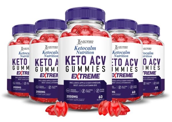 Ketocalm Nutrition Keto ACV Gomitas Extreme 2000MG frasco