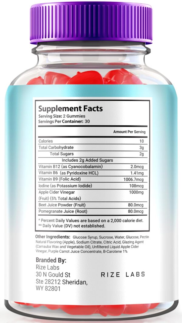 Gomitas para perder peso Optimal Keto ACV por rize labs