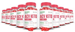 Gomitas keto ACV Simpli Health paquete de 10 60 unidades