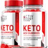 NutraRize Activ Boost Keto ACV gomitas paquete vista frontal