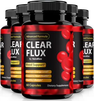 Paquete de cápsulas Clear Flux para salud y circulación