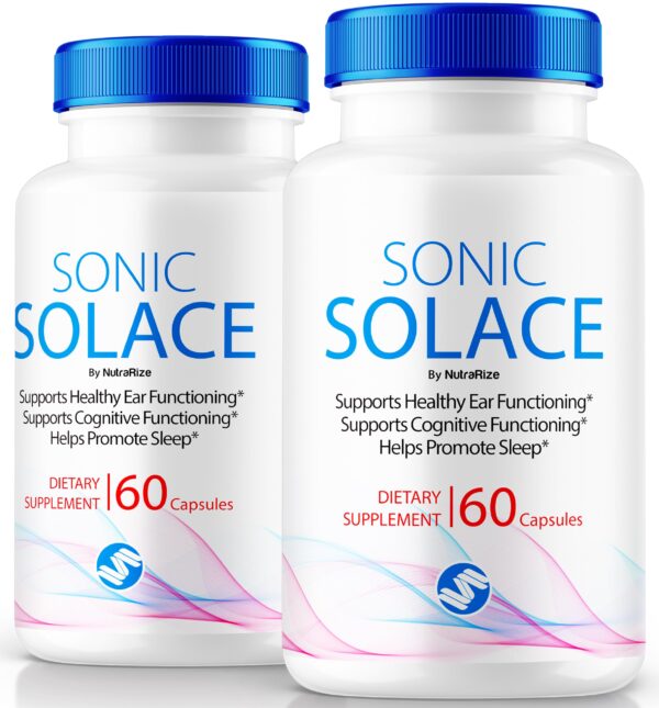 Suplemento natural Sonic Solace para salud auditiva 120 cápsulas