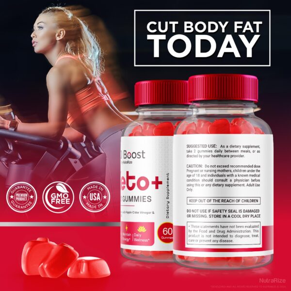 Version 1.0.0 NutraRize X10 Boost Keto gomitas tabla nutricional