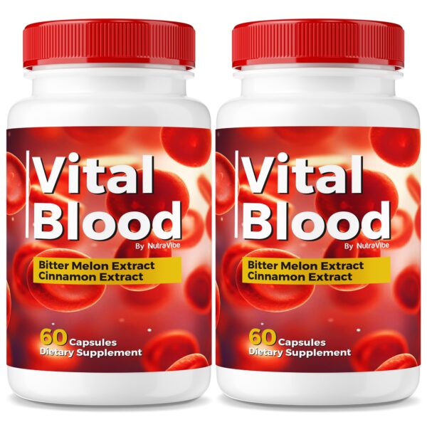 Vital Blood Pills de NutraVibe paquete de 2