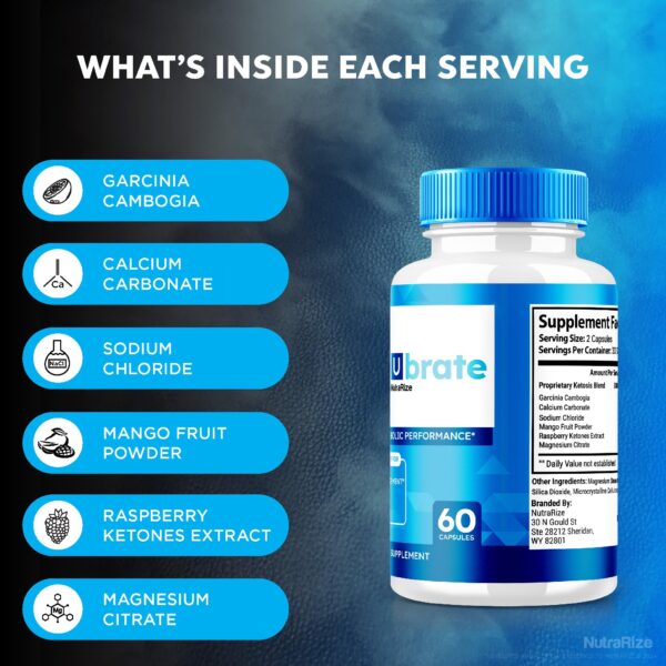 NutraRize Cellubrate cápsulas keto para adelgazar