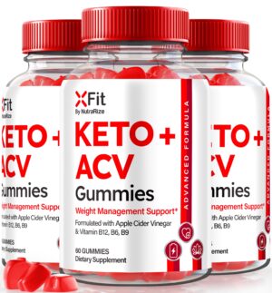 Paquete de gomitas Xfit Keto ACV para pérdida de peso