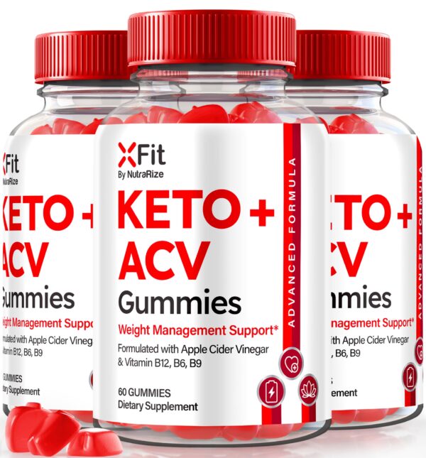 Paquete de gomitas Xfit Keto ACV para pérdida de peso