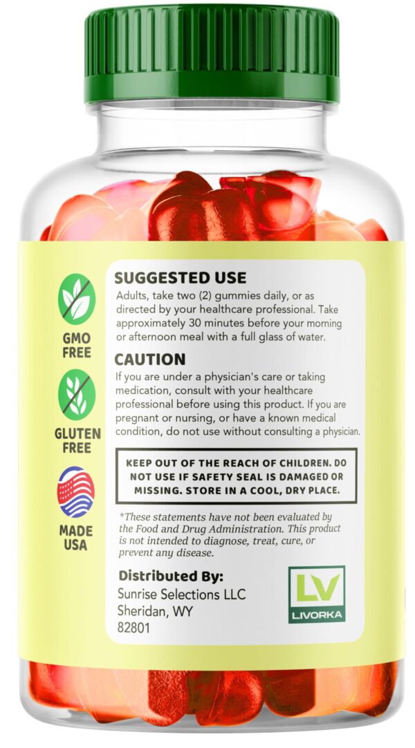 Frasco de gomitas Ketovex Keto ACV para suplemento keto