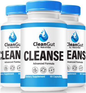 Paquete de 3 CleanGut cápsulas para salud intestinal femenina
