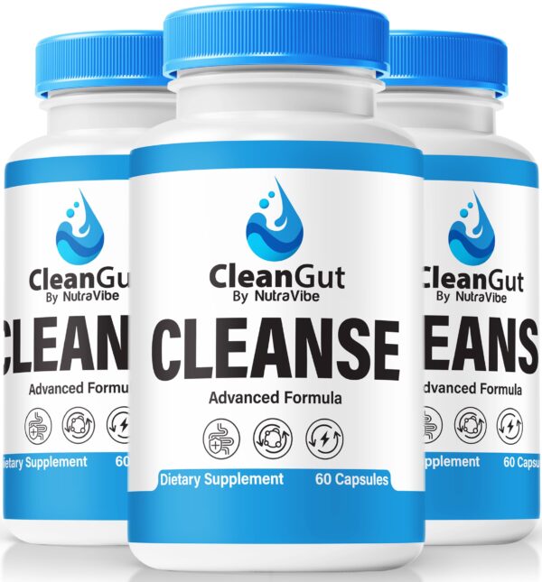 Paquete de 3 CleanGut cápsulas para salud intestinal femenina