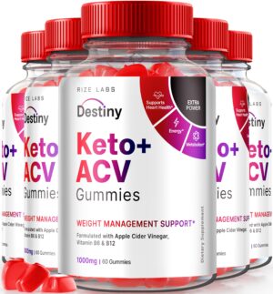 Paquete gomitas Destiny Keto para pérdida de peso y energía