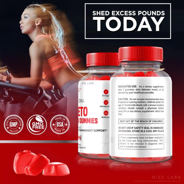 SlimDNA Keto etiquetas con información nutricional