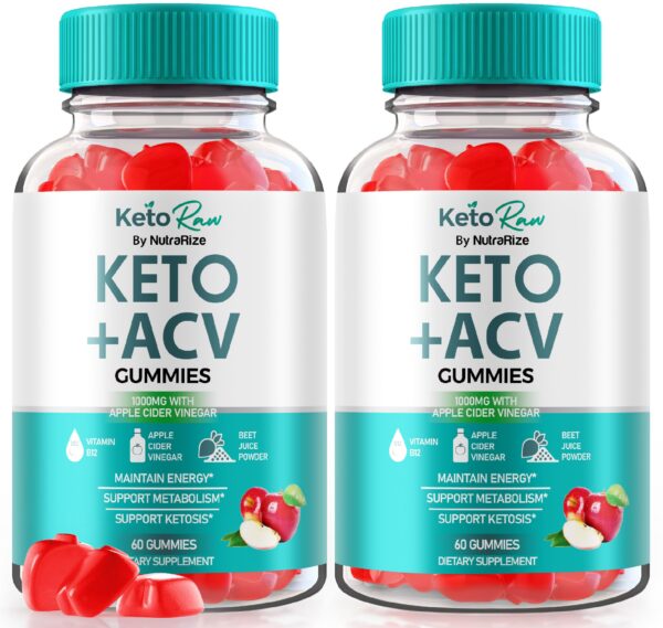 Frasco de gomitas Keto Raw ACV para pérdida de peso