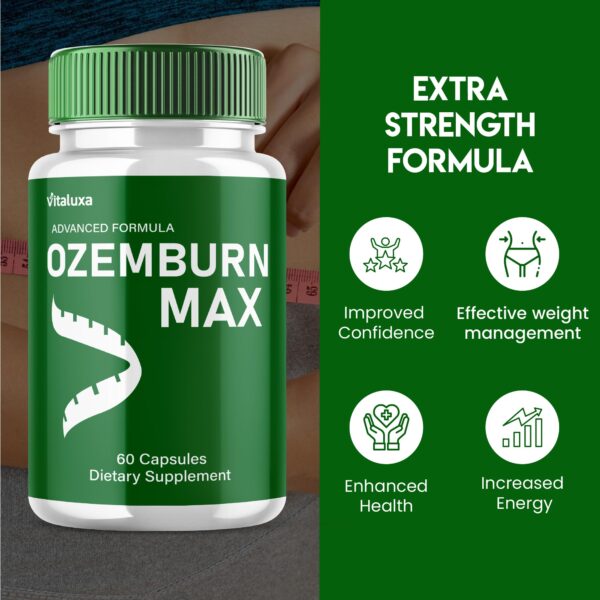 Cápsulas Ozemburn Max para energía y rendimiento