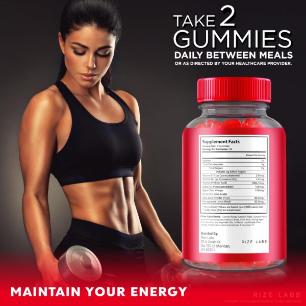 Presentación y marca gomitas Joy Keto ACV rize labs