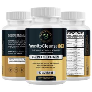 Pack gomitas ParasitoCleanse 10X Elixir Dorado salud digestiva