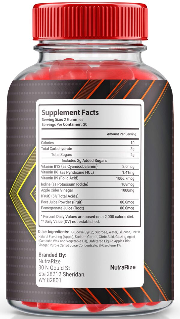 Envase gomitas Dragon Keto ACV 1000 mg para pérdida de peso