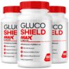 Frascos Gluco Shield Max suplemento para salud y vitalidad