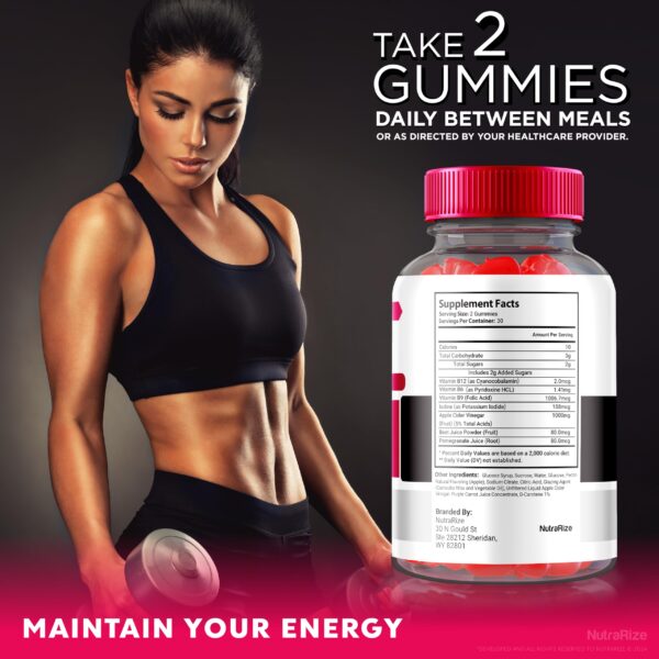 Vista superior gomitas Opti Burner Keto 60 unidades