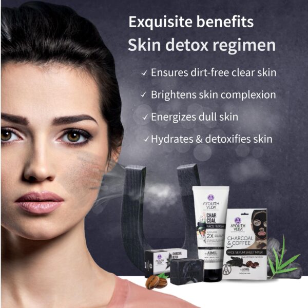 Envases de Skin Detox Combo Ayouthveda para cuidado piel