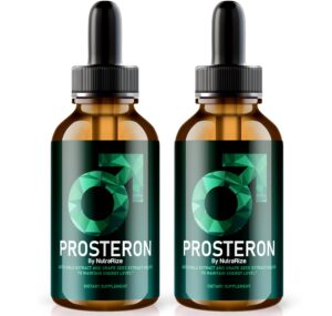 Version 1.0.0 Botellas NutraRize Prosteron gotas para salud prostática