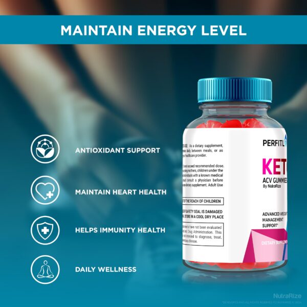 Perfitly Active Keto ACV Gomitas para adelgazamiento máximo
