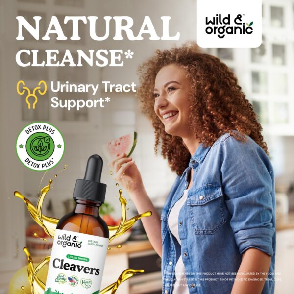 Etiquetas de productos tinturas Wild & Organic cleavers y diente de león