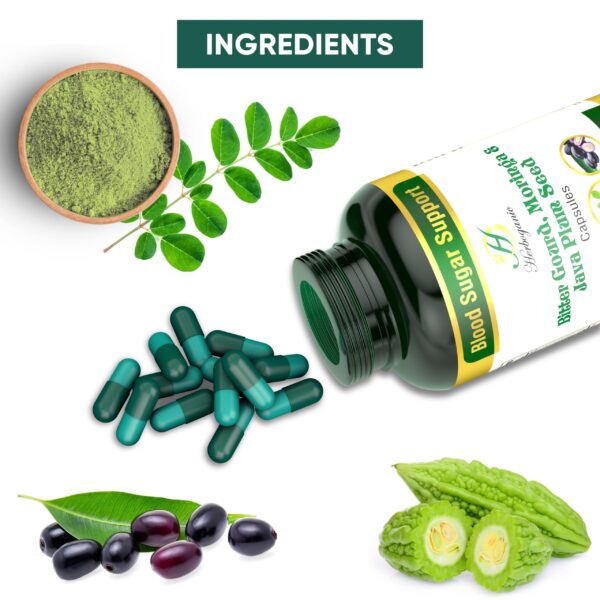 Cápsulas naturales HERBOGANIC 500mg paquete 60 unidades