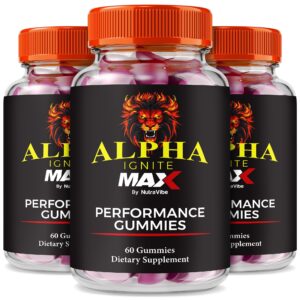 Frascos de Gomitas NutraVibe Alpha Ignite Max en paquete de 3.