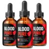 Blood Pure Drops frascos de suplemento en paquete de tres