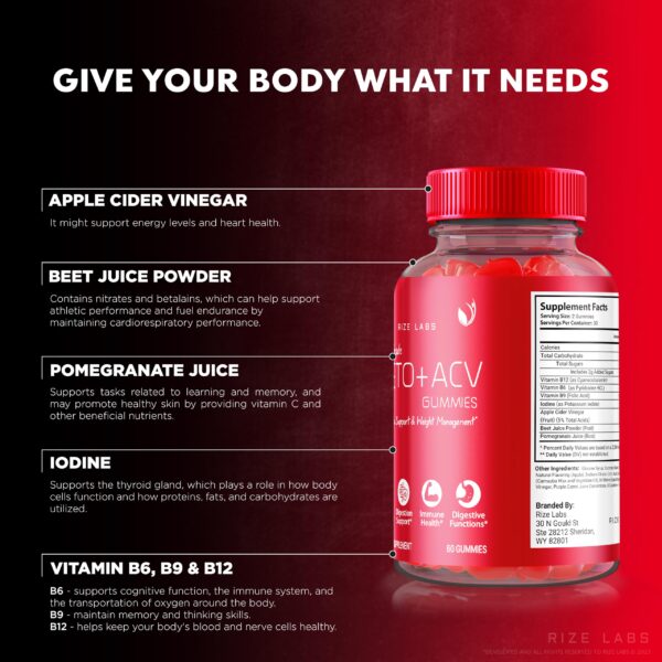 Gomitas Joy Keto ACV rize labs apoyo digestión y peso