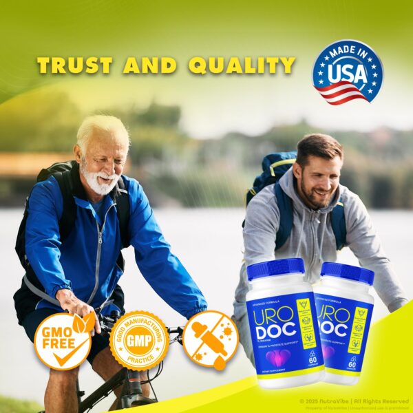 Capsulas Uro Doc con ingredientes naturales para bienestar diario