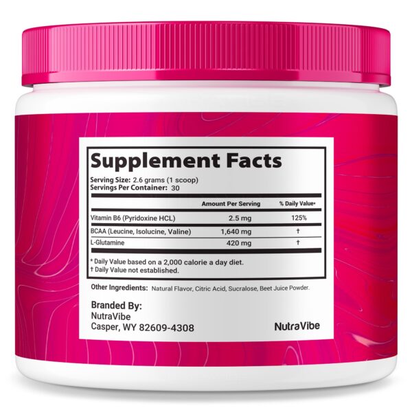 Version 1.0.0 NutraVibe Salt Burn Powder etiqueta