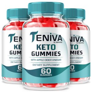 Paquete de tres frascos de gomitas Teniva Keto para energía