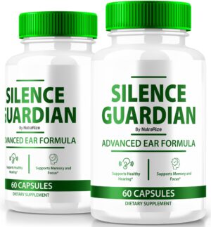 Silence Guardian suplemento para oídos paquete de 2 botellas